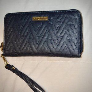 Adrienne Vittadini Navy Wristlet Wallet
